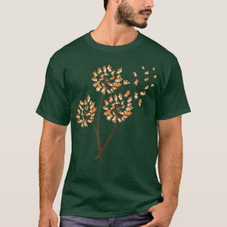 Blume-Tee-Fliegenleuchter Hundeliebhaber Teehund T-Shirt