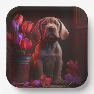 Blume-Teller Pappteller