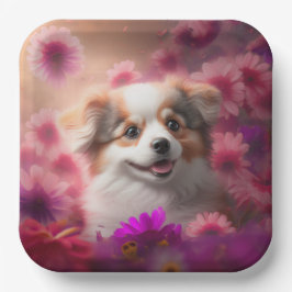 Blume-Teller Pappteller