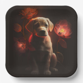 Blume-Teller Pappteller