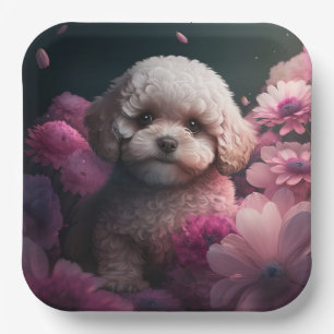 Blume-Teller Pappteller