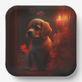 Blume-Teller Pappteller