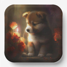 Blume-Teller Pappteller