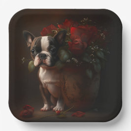 Blume-Teller Pappteller