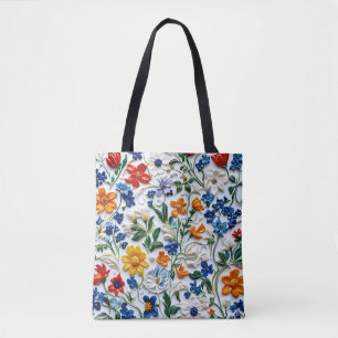 Blume Tote Tasche Elegantes Blumendesign