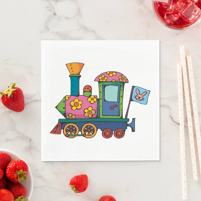 Blume Train Serviette (Von Creator hochgeladen)