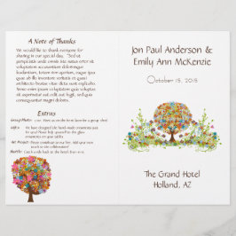 Blume Tree Hochzeitsprogramm