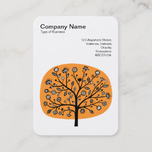 Blume Tree II - Light Orange Visitenkarte