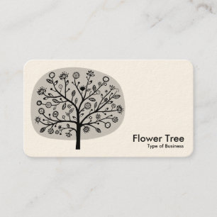 Blume Tree - Light Gray (Cream) Visitenkarte