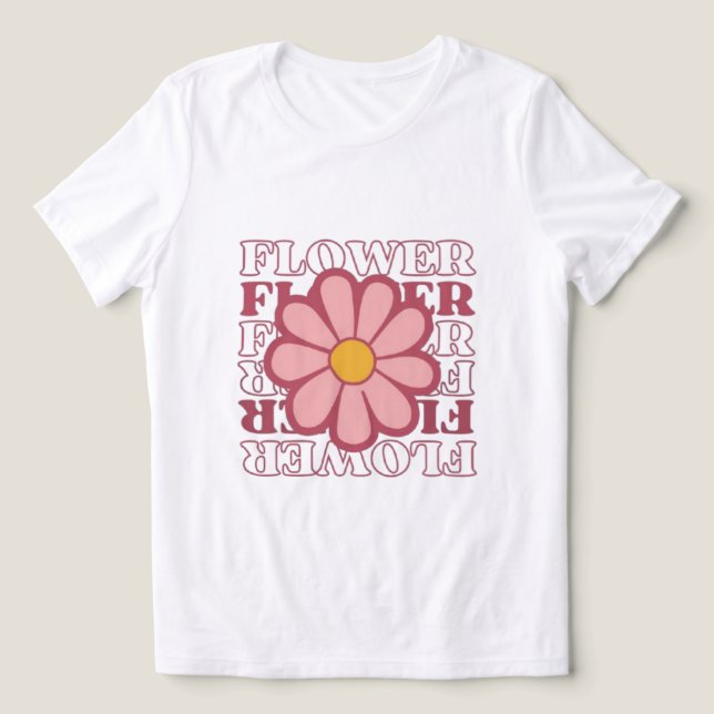 Blume Tri-Blend Shirt (Design Vorderseite)