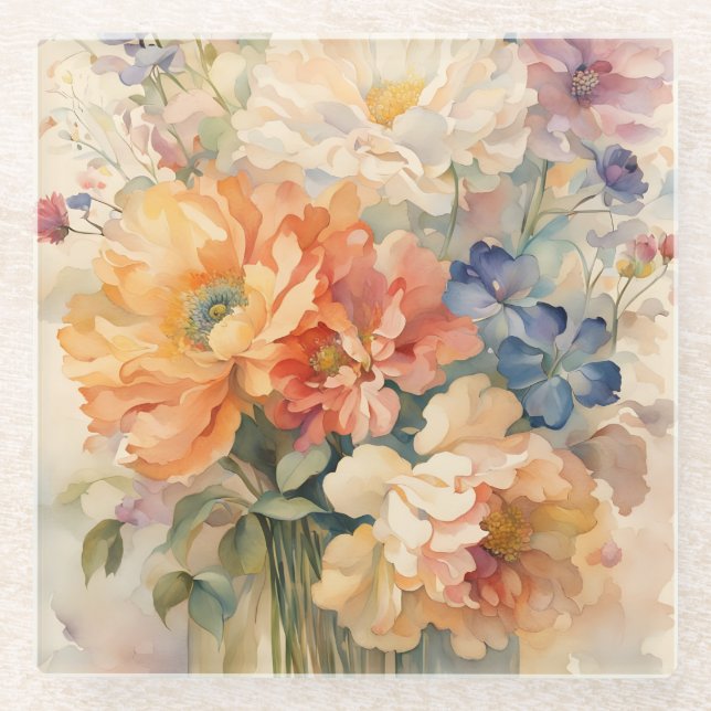 Blume Trivet Glasuntersetzer (Vorderseite)