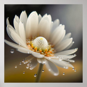 Blume Tropfen ruhige Ruhe Natur Friedlicher Fluss Poster