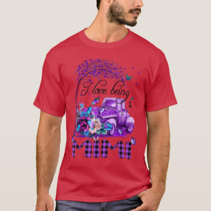 Blume Truck I Liebe Mimi Butterfly Art Grand T-Shirt