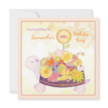 Blume Turtle Kindergeburtstag Party