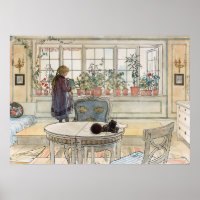 Blume über das Windows, 1895 von Carl Larsson