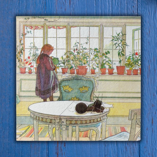 Blume über die Windows Carl Larsson Schwedisch Puzzle (Von Creator hochgeladen)