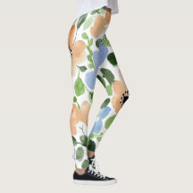 Blume überall, Pfirsich, blau, grün