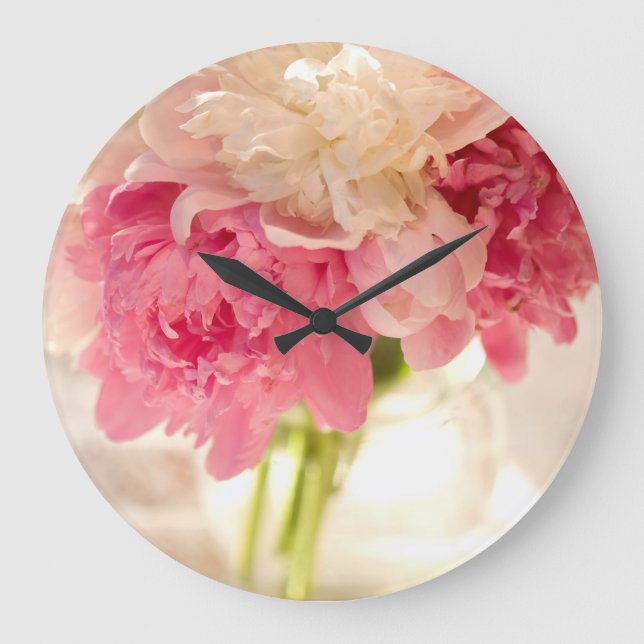 Blume-Uhr Große Wanduhr (Vorderseite)