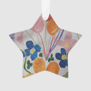 Blume und Balloons Akrylverzierung Ornament