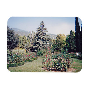 Blume und Bäume des Botanischen Gartens von Nikits Magnet