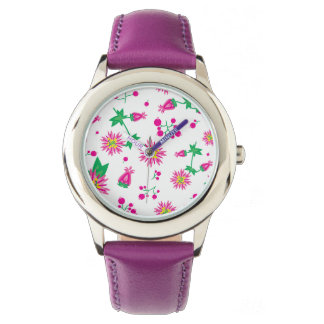 Blume und Berries Armbanduhr