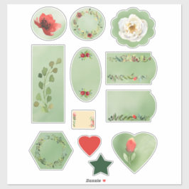 Blume und Berries Fall Sortiment Scrapbook Aufkleber