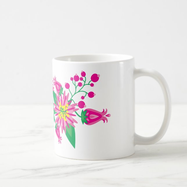Blume und Berries Tasse (Rechts)