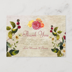 Blume und Berries Vielen Dank Dankeskarte