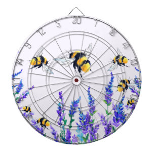 Blume und Bienen-Dart-Tafel Dartscheibe