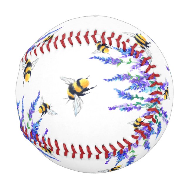Blume und Bienen im Frühjahr Baseball (Vorne Rechts)