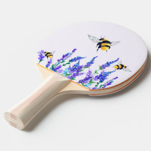 Blume und Bienen Pingpong Paddle Tischtennis Schläger