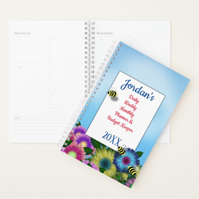 Blume und Bienen Tagesbudget Planer (Anzeige)