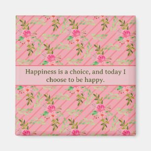 Blume und Blätter-Affirmations-Magnet Magnet