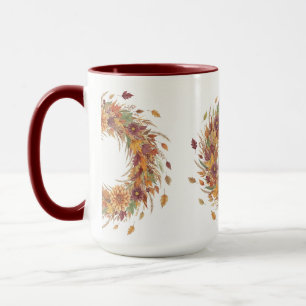 Blume und Blätter im Herbst, Autor Natasha Us Tasse