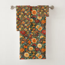 Blume und Blätter im Herbst