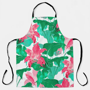 Blume und Blätter in der Natur, farbenfroh, nahtl Schürze