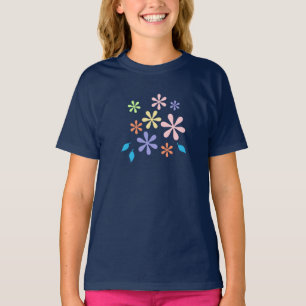 Blume und Blätter T-Shirt