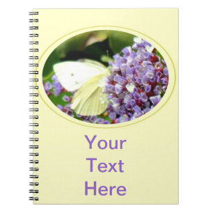 Blume und Butterfly Notizblock