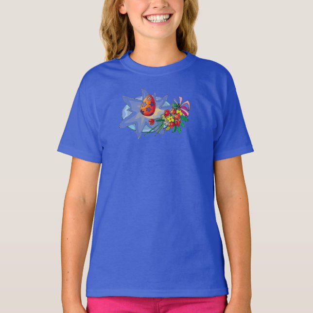 Blume und das Ei - T-Shirt (Vorderseite)