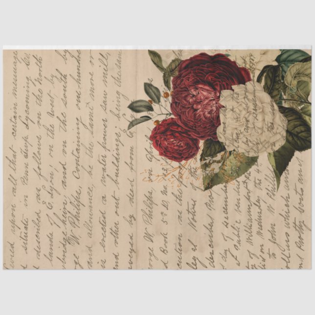 Blume und Ephemera Design Serie #12 Seidenpapier (Vorderseite)