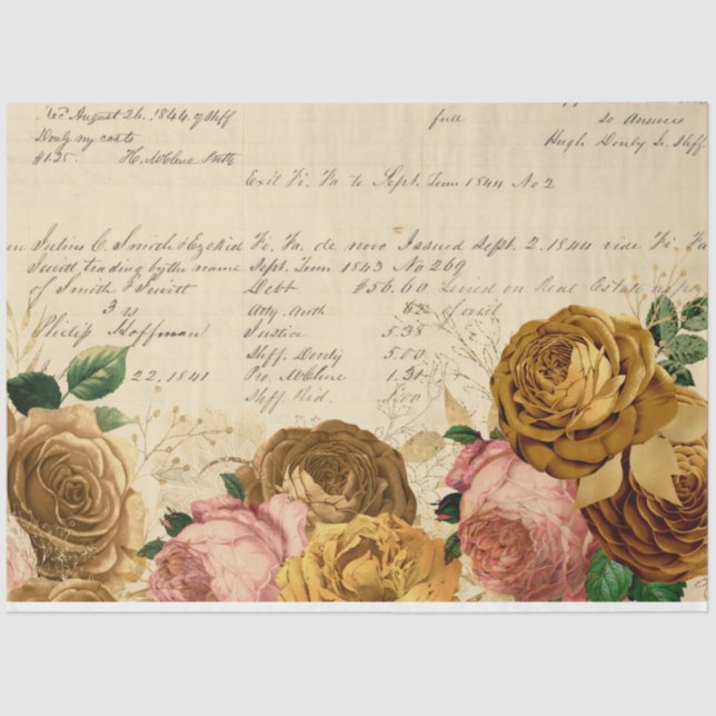 Blume und Ephemera Design Serie #13 Seidenpapier (Vorderseite)