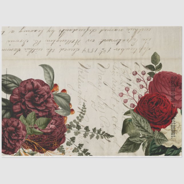 Blume und Ephemera Design Serie #14 Seidenpapier (Vorderseite)