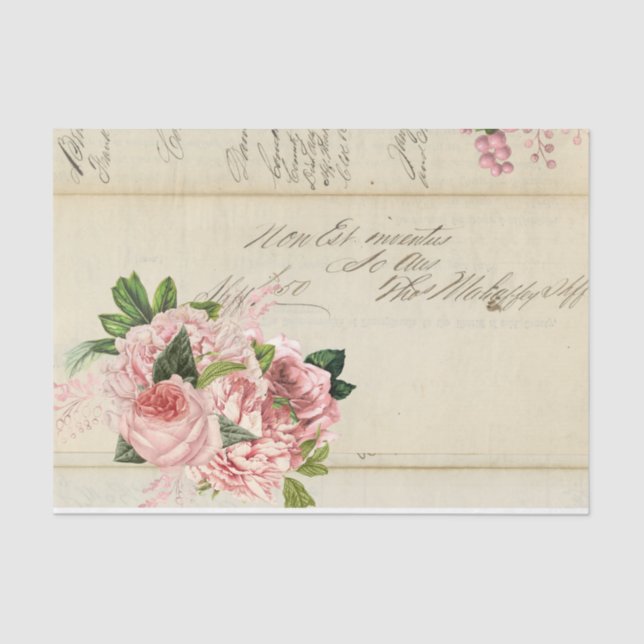 Blume und Ephemera Design Serie #2 Seidenpapier (Vorderseite)