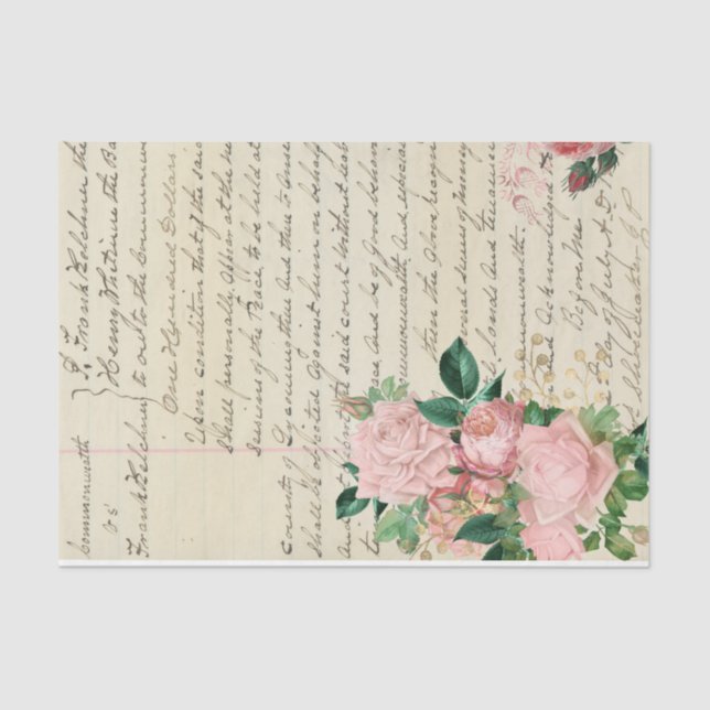 Blume und Ephemera Design Serie #6 Seidenpapier (Vorderseite)