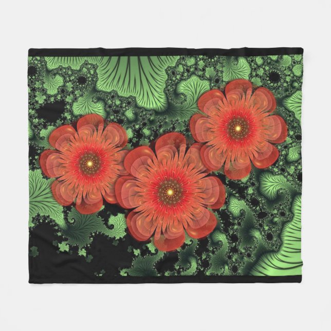 Blume und Ferns Fleece Blanket (Vorderseite (Horizontal))