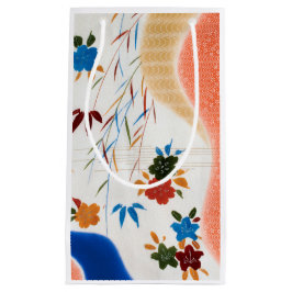 Blume und fließendes Wasser, japanisches Design Kleine Geschenktüte