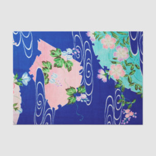 Blume und fließendes Wasser, japanisches Design Seidenpapier