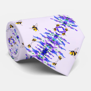 Blume und Flying Bees Neck Tie Spring Design Krawatte