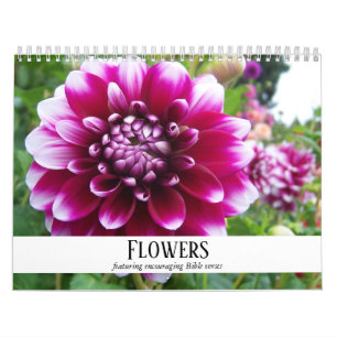 Blume und Förderung von Bibelversen Kalender