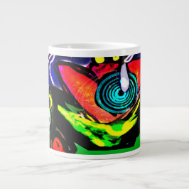 Blume und Frosch im Frühjahr Jumbo-Tasse